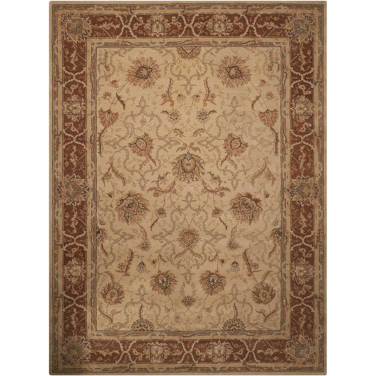 8-Feet 6-Inches by 11-Feet 6-Inches Nourison Heritage Hall Black Rectangle Area Rug 8'6 x 11'6