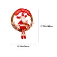 thumbnail image 3 of ¡Precios de Clearance!, Comercio exterior al por mayor Decoraciones navideñas Decoraciones colgantes Muñeco de nieve navideño Anciano Ratán Colgantes Accesorios Suministros Akmoler, 3 of 6