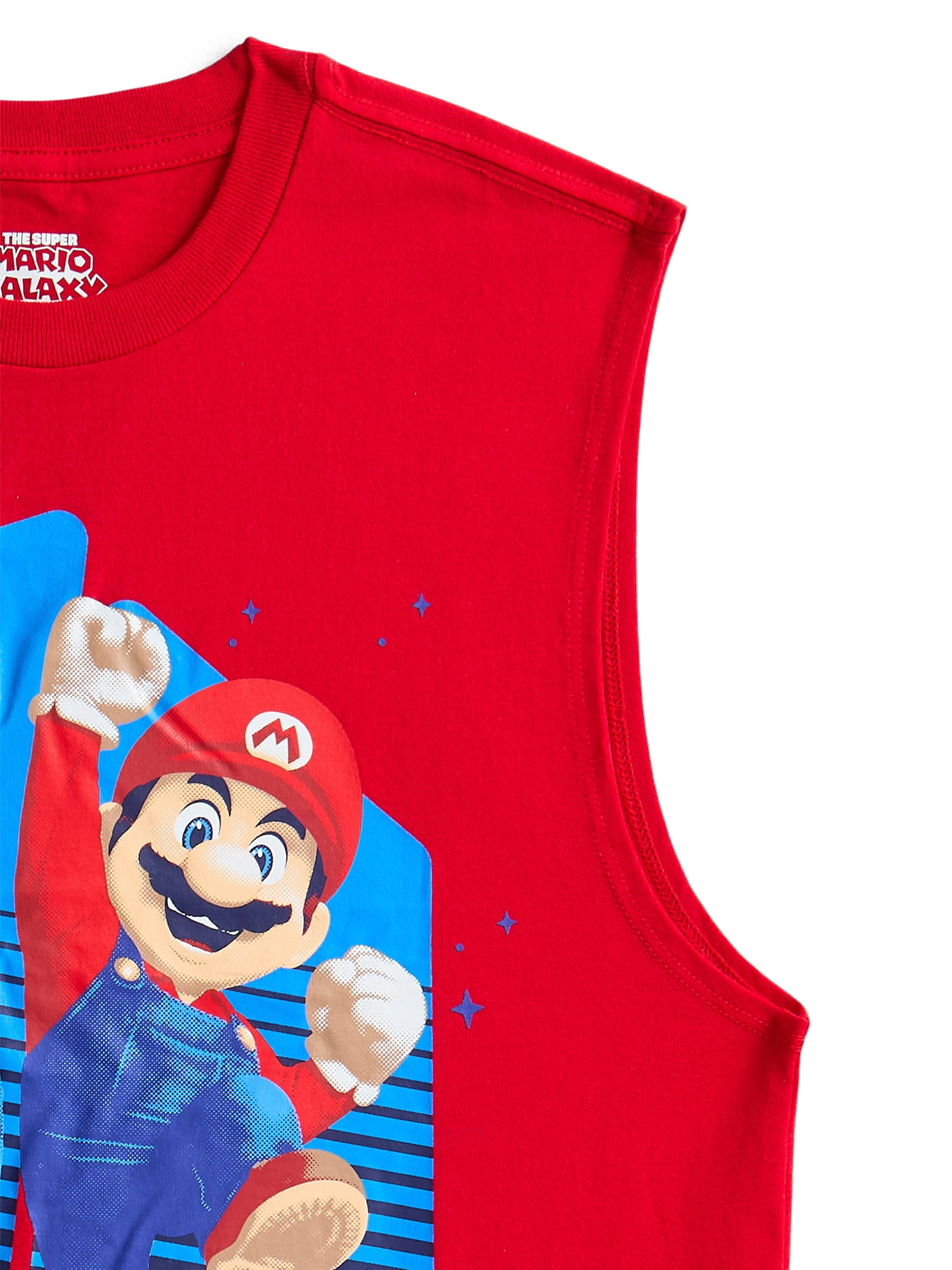 Super Mario Galaxy Boys Graphic Muscle Tank Top, Sizes 4-18