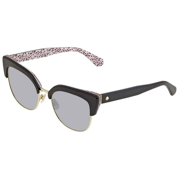 Kate Spade Karri/S Metal Womens Square Sunglasses Black Pattern Red 53mm Adult
