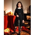 thumbnail image 7 of Arshiner Girls Dress, Long Sleeve A Line Twirly Skater Loose Casual/Party Dresses with Pocket, Summer Dresses Midi Sundress Beach Dress, 7 of 7