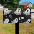 thumbnail image 3 of Happy Halloween Cute Ghost Boo Mailbox Covers,Magnetic 21x25.5 Inch Mailbox Wrap Water Proof Reusable Halloween Box Wraps for Yard Farmhouse Decorative, 3 of 4