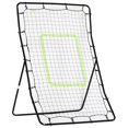 thumbnail image 1 of Soozier 4x5.7ft Baseball Rebounder Net - Black Steel Frame, Pitching & Fielding Trainer for Sports Practice, Portable & Weather-Resistant Training Aid, 1 of 7
