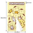 thumbnail image 4 of Cortina de puerta con pompones para puerta, cortina opaca con estampado de patrón, cortina divisoria para habitación, tapiz para decoración del hogar, 34" de ancho x 56" de largo, 4 of 7