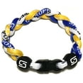 thumbnail image 1 of Sport Ropes Triple Titanium Bracelet (Blue/Yellow/White, 8"), 1 of 4