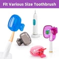 thumbnail image 4 of RYLZX15Pack Travel Toothbrush Head Covers Toothbrush Protector Cap Brush Pod Case Protective Portable Plastic Clip for Household Travel Camping Bathroom School Business, 4 of 8