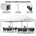 thumbnail image 5 of GVDV Pop Up Canopy, 10x20 Outdoor Canopy tent, Instant Slant Leg Shelter Gazebo for Outside, Tailgating, Camping & Events, White, 5 of 10