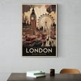 thumbnail image 6 of London Retro Travel Poster Vintage City Tourism Wall Art Featuring Big Ben Print Poster, 6 of 8
