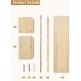thumbnail image 4 of Nursery Floating Shelves for Wall, Set of 3 Book Shelves Natural Wood Wall Mounted Organizer with Towel Bar Hanging Bookshelves Nursery Decor for Kids Room, Bedroom and Kitchen, 4 of 8