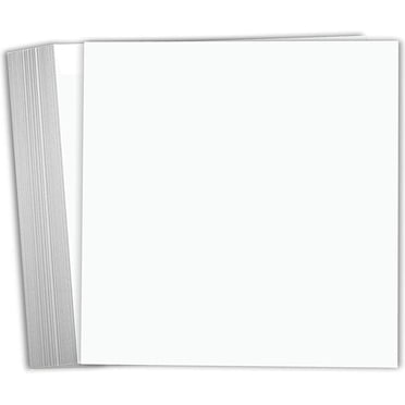 Hamilco White Cardstock Scrapbook Paper 12x12 Heavy Weight 100 lb Cover Card Stock  50 Pack Bright