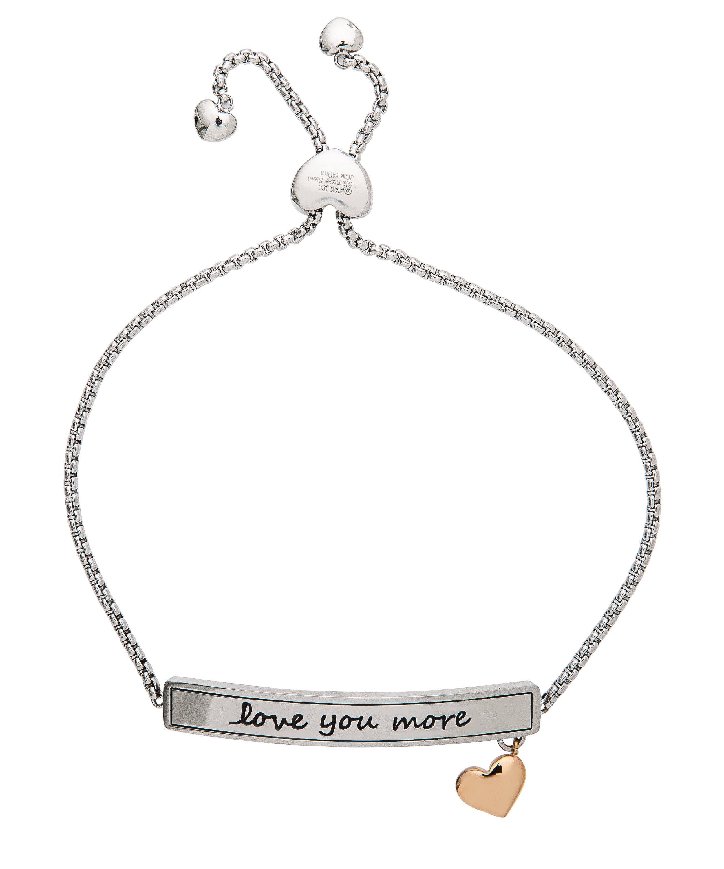 Connections From Hallmark Stainless Steel Love Charm Bracelet 