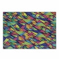 thumbnail image 1 of Indie Cutting Board, Geometrical Hipster Pattern with Triangles Vibrant Optical Illusion Abstract, Decorative Tempered Glass Cutting and Serving Board, Small Size, Multicolor, by Ambesonne, 1 of 1