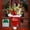 Red, variant on 15.7in Christmas Holly Berry Wreath for Front Door, Artificial Holiday Wall Hanging Decor
