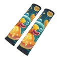 thumbnail image 2 of Yellow Rubber Ducks Funny Soap Bubbles Seat Belt Shoulder Pad 2-Pack Soft Car Seatbelt Cover Adjustable Strap Breathable Comfort Pad, 2 of 8