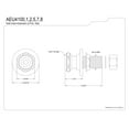 thumbnail image 2 of Kingston Brass AEU4107 Aqua Vintage 1-3/4-Inch Wall Union Extension, Brushed Brass, 2 of 4