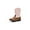 PinkBrown, variant on Apakowa Girls Cowboy Boots Side Zipper Cowgirl Boots Embroidered Western Style Toddler Little Kid Big Kid