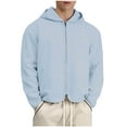 thumbnail image 1 of Pisexur Sweaters for Men Cardigan Sweatshirt Hoodless Zip Up Jacket High Neck Lightweight Sweatshirt, 1 of 5