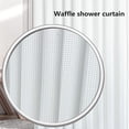 thumbnail image 4 of Mdesiwst Shower Curtain Elegant Durable Waffle Design Waterproof Shower Curtain for Home Bathroom Hotel Decoration, 4 of 8