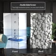 thumbnail image 4 of Oriental Furniture 6 ft. Tall Water Zen Canvas Room Divider - 3 Panel, 4 of 7