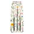 thumbnail image 5 of Maxi Skirts for Women Floral Casual Comfort A line Summer Skirts Bohemian High Waist Flowy Skirt with Pockets, 5 of 6