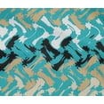 thumbnail image 5 of oneOone Cotton Flex Teal Green Fabric Geometric Craft Projects Decor Fabric Printed By The Yard 40 Inch Wide-3N, 5 of 6