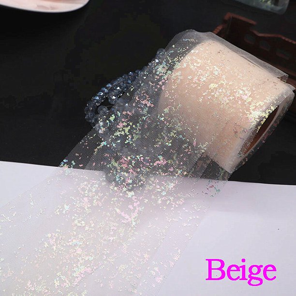 Rollo de tul brillante de 6cm x 25 yardas, cinta para manualidades, lazo hecho a mano y suministros de decoración para celebración de boda, falda de tutú para Baby Shower