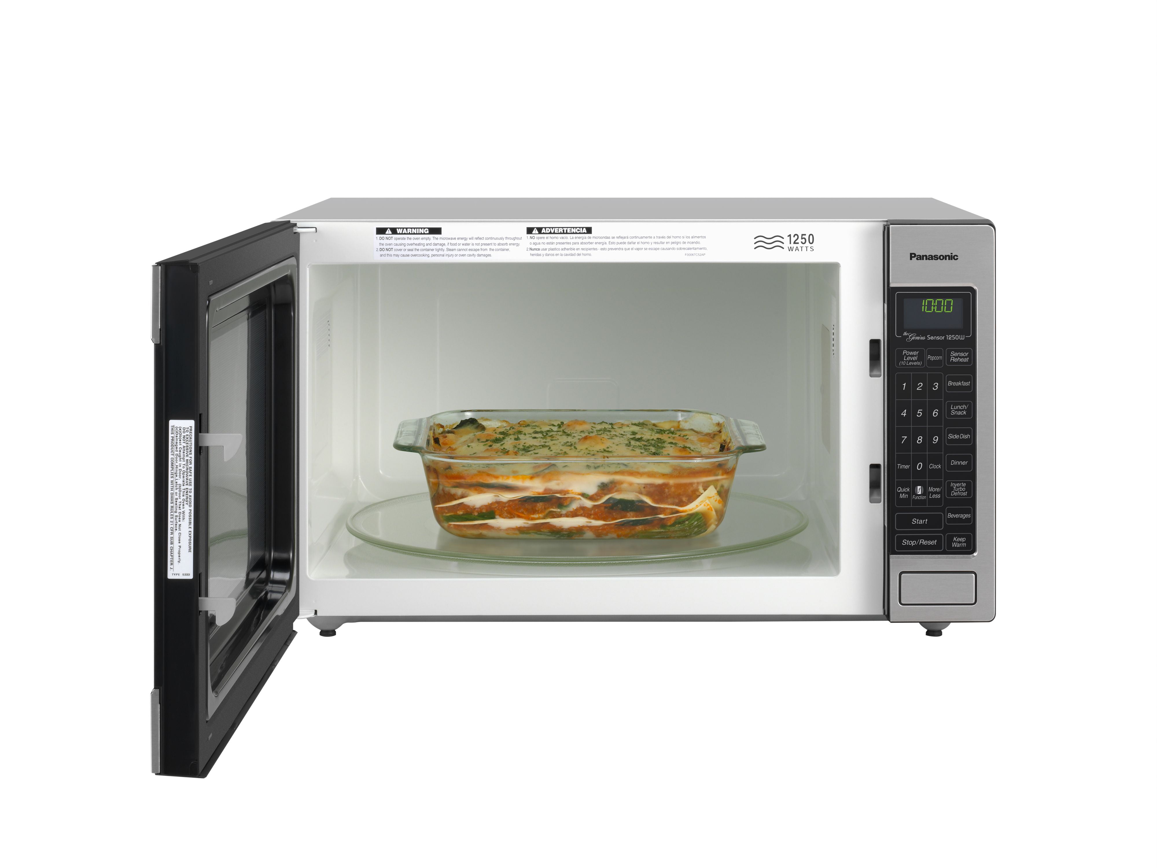 Panasonic 2 Cu Ft 1250 W Stainless Steel Microwave Oven Panasonic 2 Cu Ft 1250 W Stainless Steel Microwave Oven