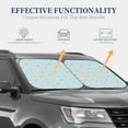 thumbnail image 4 of Xecao Milk Tea for Foldable Car Sun Shades (2-Pack) offer sun protection with an easy-fold design for convenient windshield shading., 4 of 7