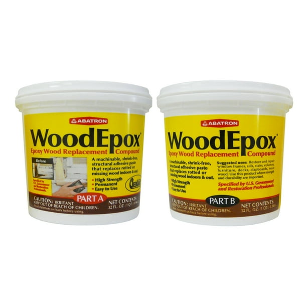 Abatron 5466214 Epoxy Wood 2 Quart Putty