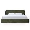 thumbnail image 6 of Omax Decor Chloe Upholstered Platform King Bed in Moss Green Fabric, 6 of 9