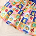 thumbnail image 7 of NZRVAWS Baby Girls Outfit Turn-down Collar 12 Months Girls Fruits Print Tops 18 Months Girls Skirts 2Pcs Clothes Set, 7 of 7