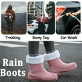 thumbnail image 5 of AUXDIQ Wellington Boots Women Mid-calf Wellies Waterproof Rain Boots Outdoor Garden Shoes, 5 of 6