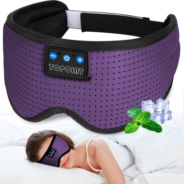 Auriculares inalámbricos Bluetooth con máscara para dormir TOPOINT