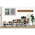 thumbnail image 2 of SUFAUY 4-Tier 33" Wide Metal Shoes Rack Stackable, Wire Grid, Bronze, 2 of 7