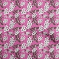 thumbnail image 1 of oneOone Tissu Popeline de Coton Fuchsia Rose pour Enfants Matériel de Robe Florale Tissu Imprimé au Mètre 42 Pouces de Large, 1 of 4