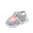 thumbnail image 2 of ATOGUTA Boys Girls Summer Squeaky Sandals Closed-Toe Anti-Slip Rubber Sole Toddler First Shoes Gray, 2 of 5