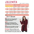 thumbnail image 2 of LELINTA Women's Fuzzy Fleece Lapel Open Front Long Cardigan Coat Faux Fur Warm Winter Outwear Jackets with Pockets, Beige/ Black/ Wine Red, 2 of 4
