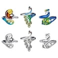 thumbnail image 3 of 4x6x Anillos De Ganchillo Para Dedos Anillos De Bucle De Tejer DIY Para Mujeres Adultas Abuela, 3 of 8