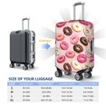 thumbnail image 2 of Luggage Cover Anti Scratch, Pink Brown White Donut Print Elastic Suitcase Protector Fits 18-32 Inch Luggage, 2 of 2