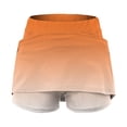 thumbnail image 4 of FASHOFT Tennis Skirt For Women Elastic Colored Yoga Skort High Waist Slim Printed For Running And Daily Sports Activities Womens Athletic Skirts Orange, 4 of 4