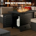 thumbnail image 6 of Walsunny 43 inch Gas Fire Pit Table 50,000 BTU Outdoor Rectangular Propane Firepit Table with Waterproof Cover, 6 of 9