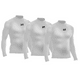 thumbnail image 5 of ZAPARI Playera Deportiva Manga Larga, Licras Deportivas para Niños de Compresión con Cuello Redondo blanco CH, 5 of 6