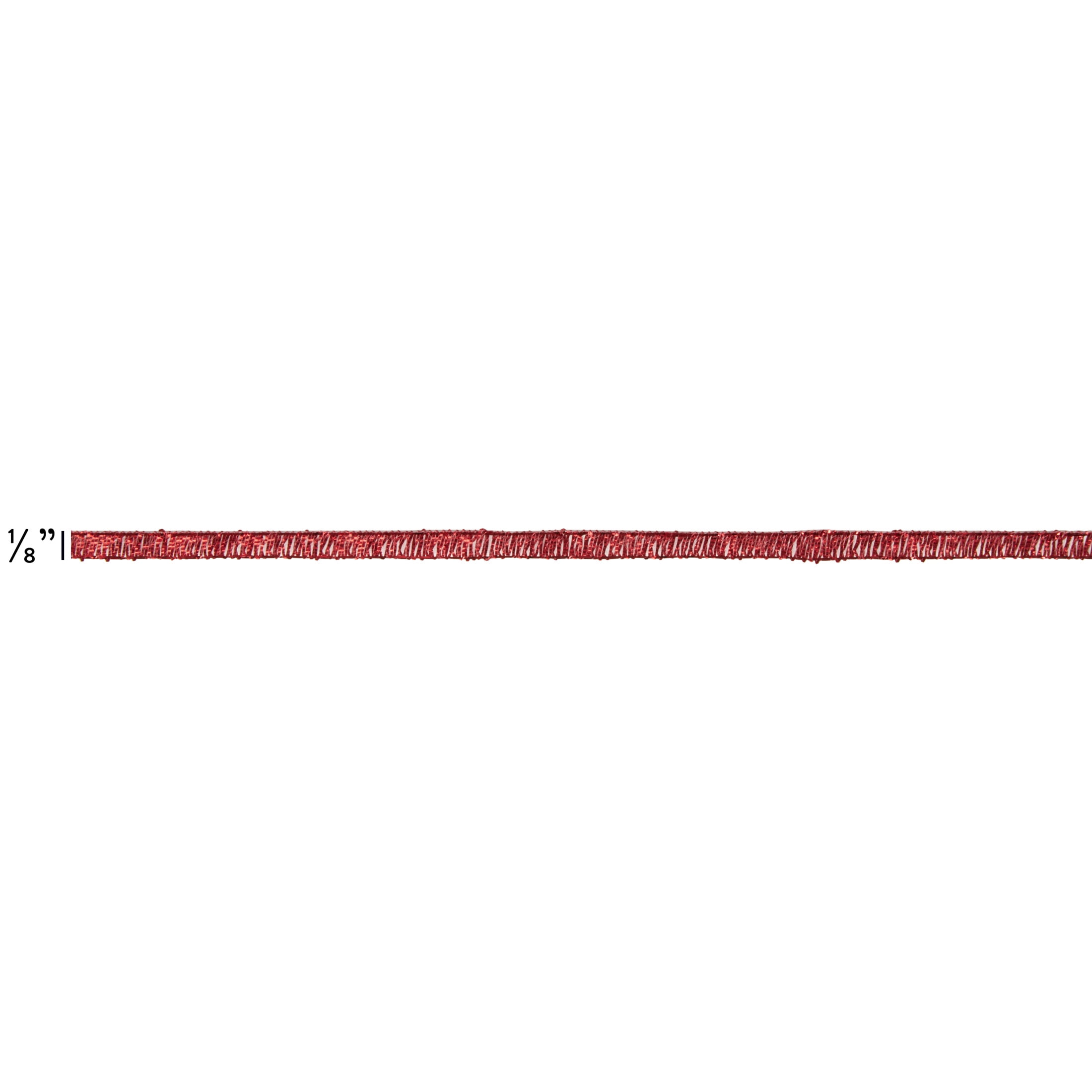 Hello Hobby Red Galena Ribbon, 1/8 in x 3 yd