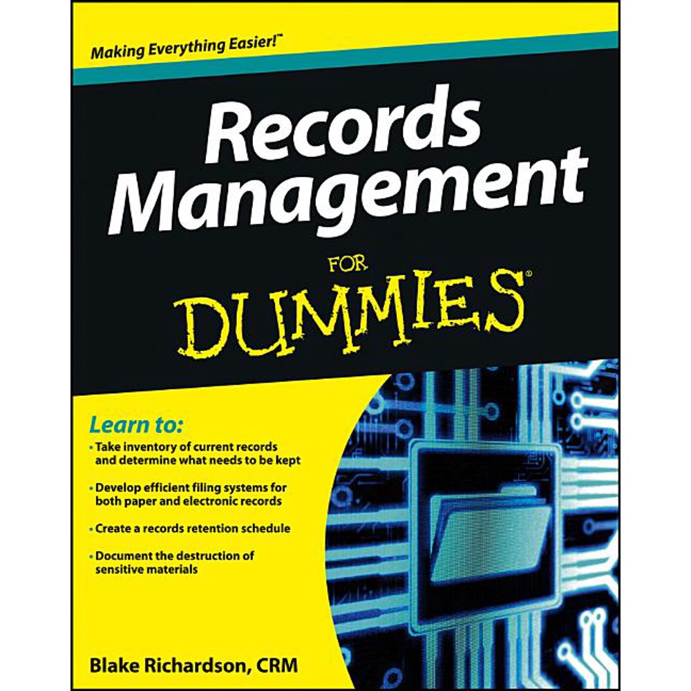 For Dummies Records Management for Dummies (Paperback)