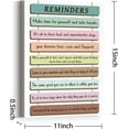 thumbnail image 5 of Mental Health Reminders Motivational Canvas Wall Art, Positive Psychology Affirmations Feelings Canvas Framed Wall Art Ready to Hang for Home Counseling Office Student Classroom Wall Decor, 12" x 15", 5 of 5