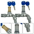 1Pc Antitheft 1/2\\\" Thread Alloy Sink Tap with key Lock Outdoor