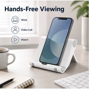 Multi Angle Tablet and Cell Phone Stand Holder, Desktop Device Stand for Compatible Phones, Tablets and E-Readers, TIKA