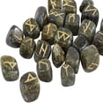 thumbnail image 2 of Harmonize Labradorite Stone Tumbled With Rune Alphabet Symbol Reiki Healing Crystal Spiritual Gift, 2 of 4