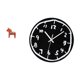 thumbnail image 5 of Figura de escritorio,Artesanía tradicional sueca de estatuas de caballos,Figura creativa de caballo de Dalecarlian,Reloj de pared,Reloj de pared silencioso,sin tictac,decorativo, 5 of 8