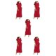 thumbnail image 3 of Qarigey Camisones de algodón femeninos y románticos para mujer - Para el hogar Camisones y camisones de mujer Camisón Ropa de dormir rojo XL Type2 NO2, 3 of 6